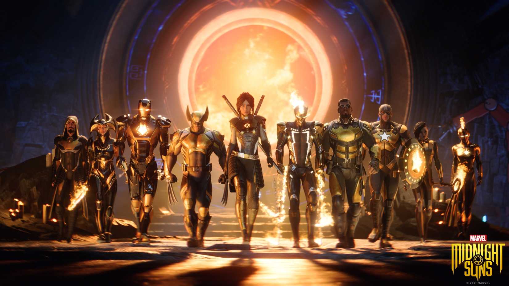 The heroes of Marvel's Midnight Suns.