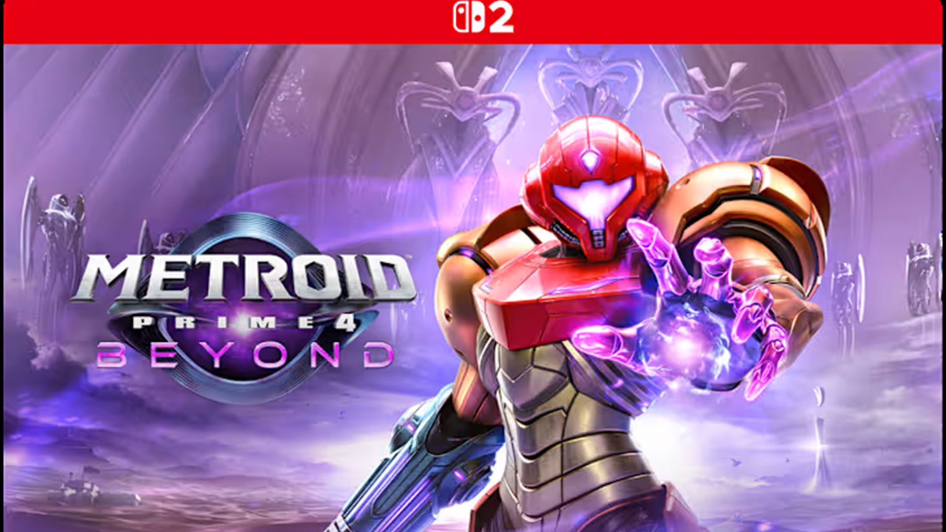 The cover art for Metroid Prime 4 Beyond Switch 2 Edition.