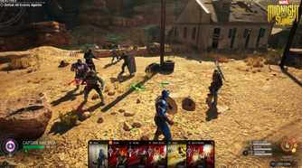 Midnight Suns heroes fighting Hydra forces.