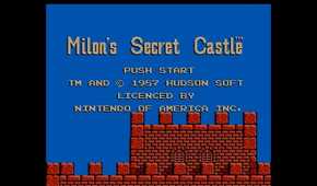 Opening screen for Milon's Secret Castle