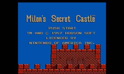 Opening screen for Milon's Secret Castle