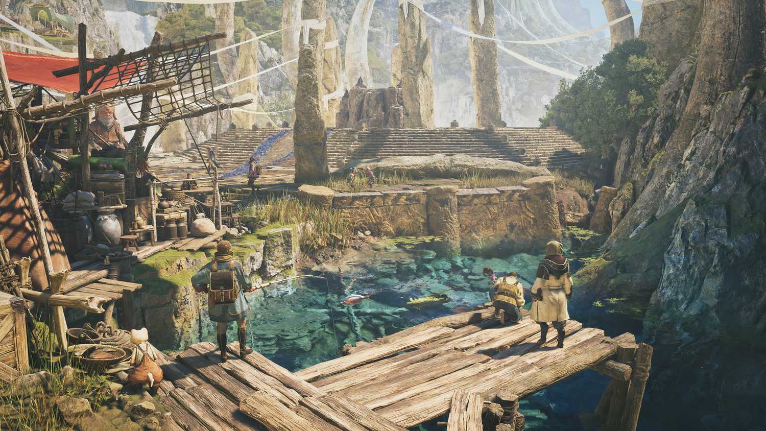 A look at the Grand Hub in Monster Hunter Wilds