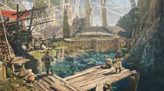 A look at the Grand Hub in Monster Hunter Wilds