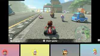 Nintendo Switch 2 game chat playing Mario Kart