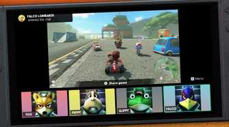 Nintendo Switch 2 closeup of gamechat in handheld mode