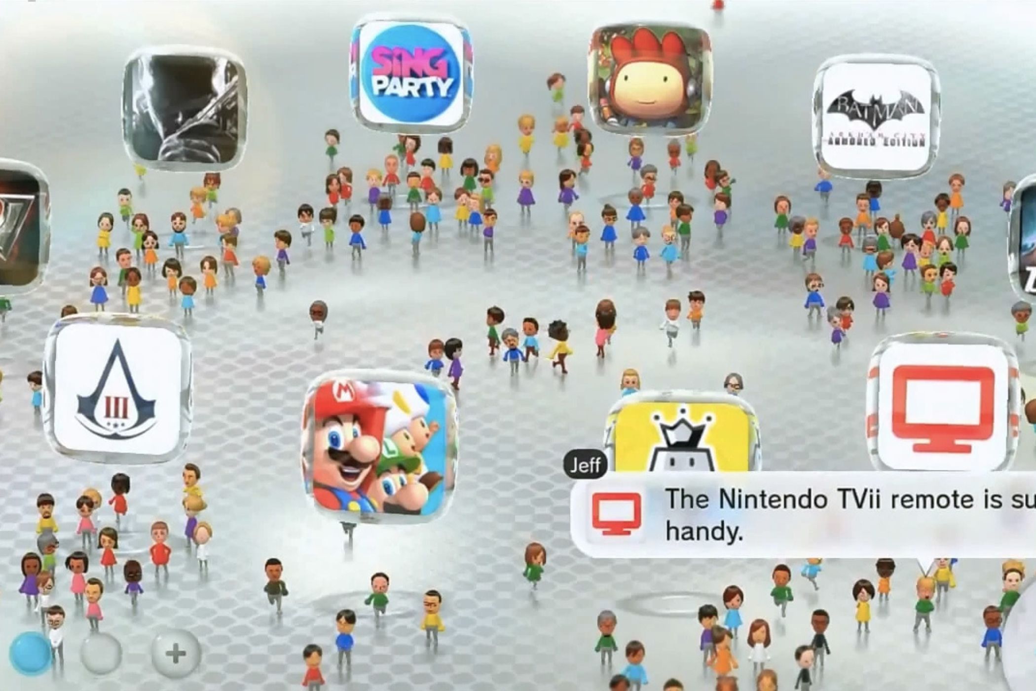 Nintendo MiiVerse Plaza with Miis