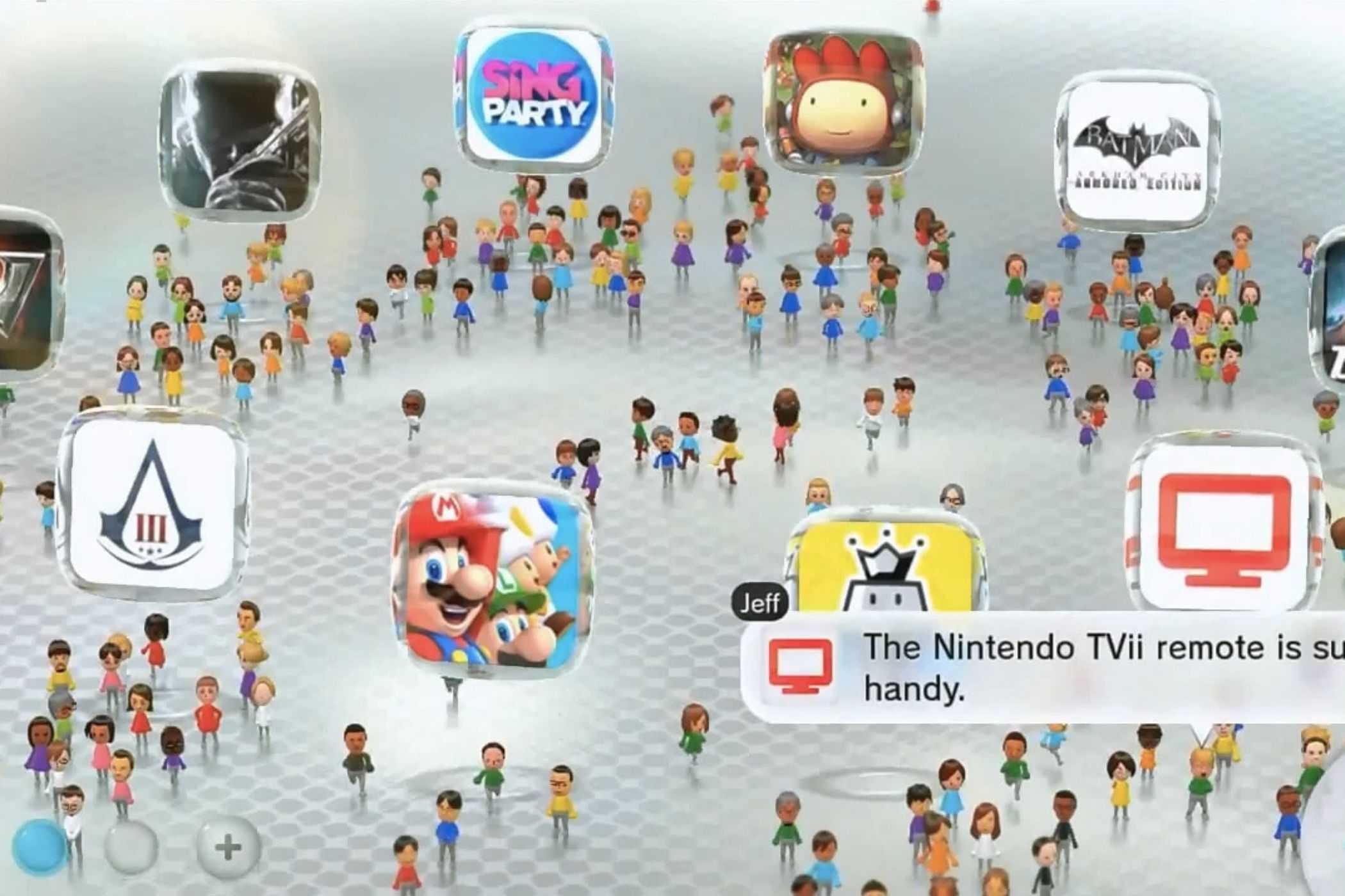 Nintendo MiiVerse Plaza with Miis