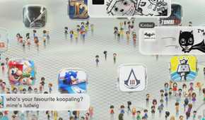 Nintendo Miiverse plaza with games