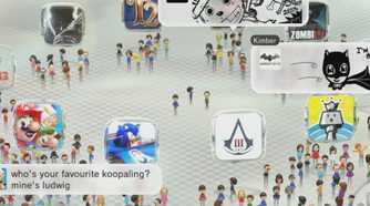 Nintendo Miiverse plaza with games