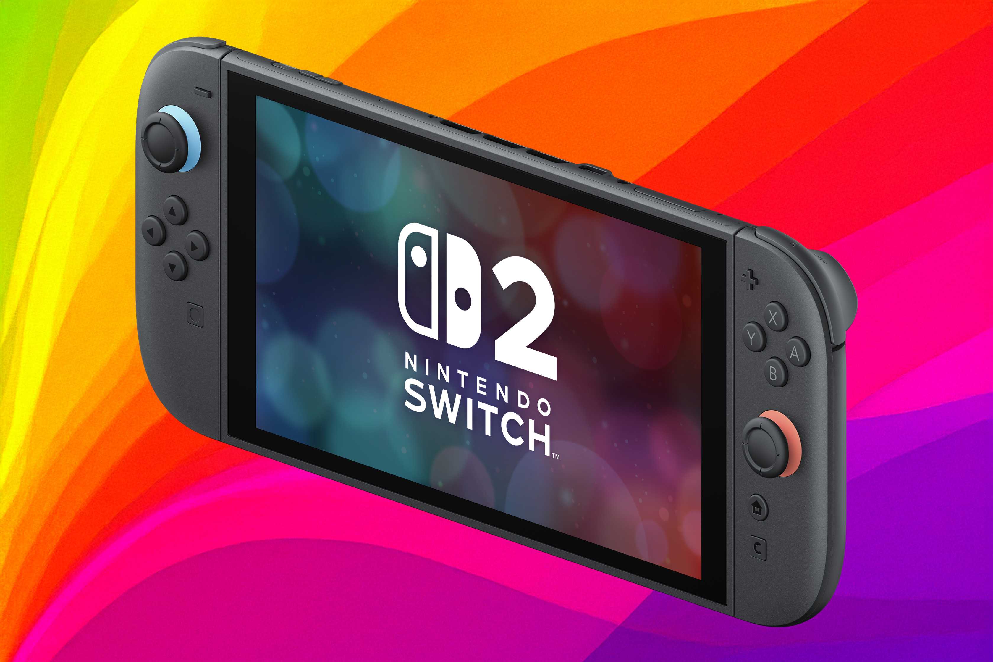 Angled front view of the Nintendo Switch 2