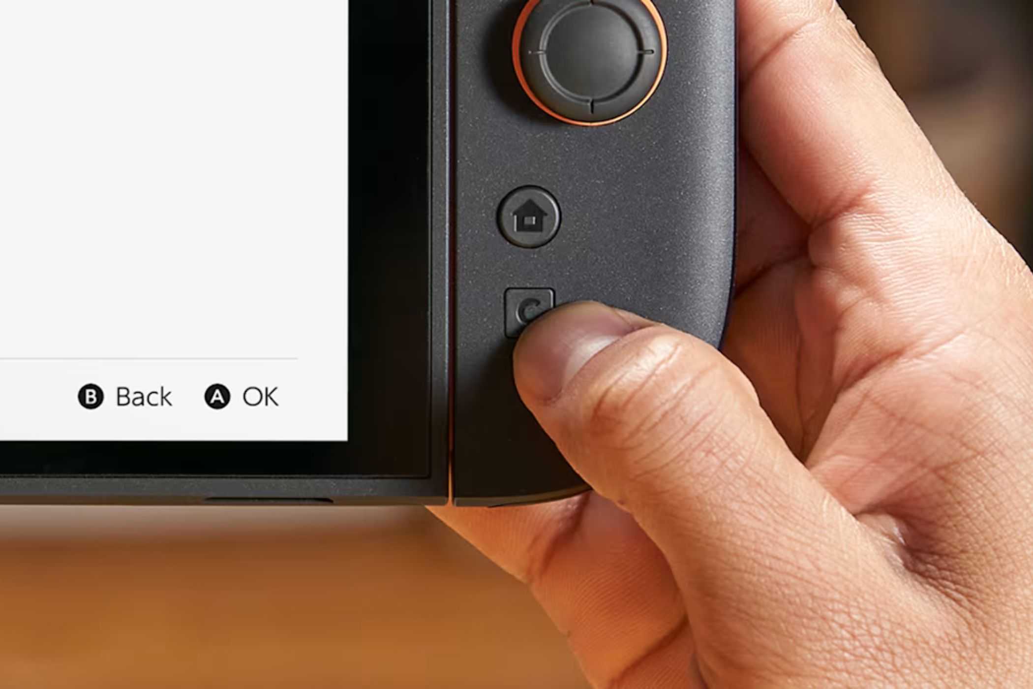 Nintendo Switch 2 closeup of C button