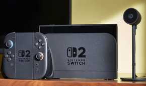 Nintendo Switch 2 system and camera on table
