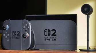 Nintendo Switch 2 system and camera on table