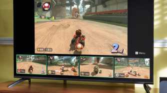 Nintendo Switch 2 Mario Kart on TV