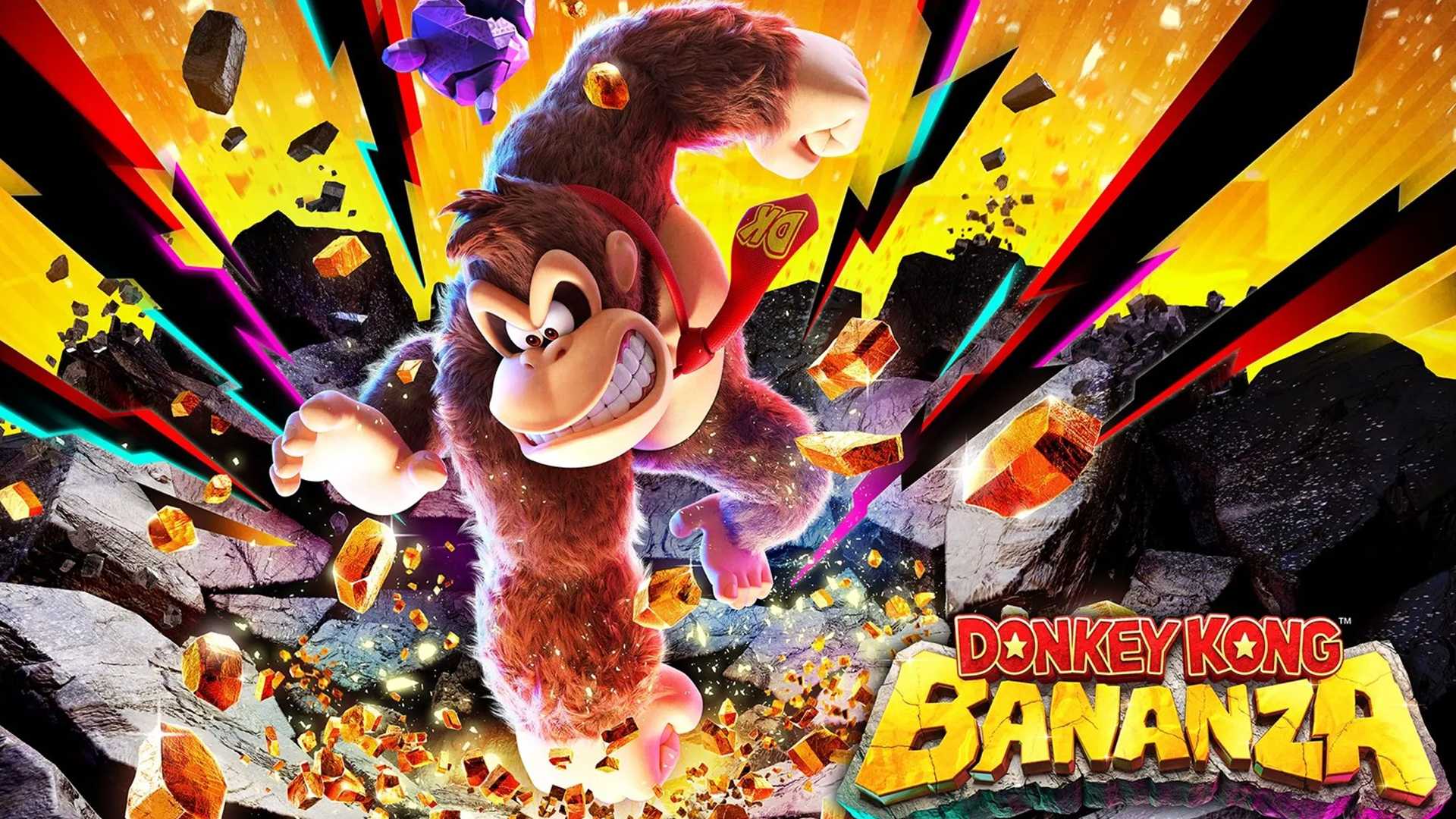 The key art for Donkey Kong Bananza.