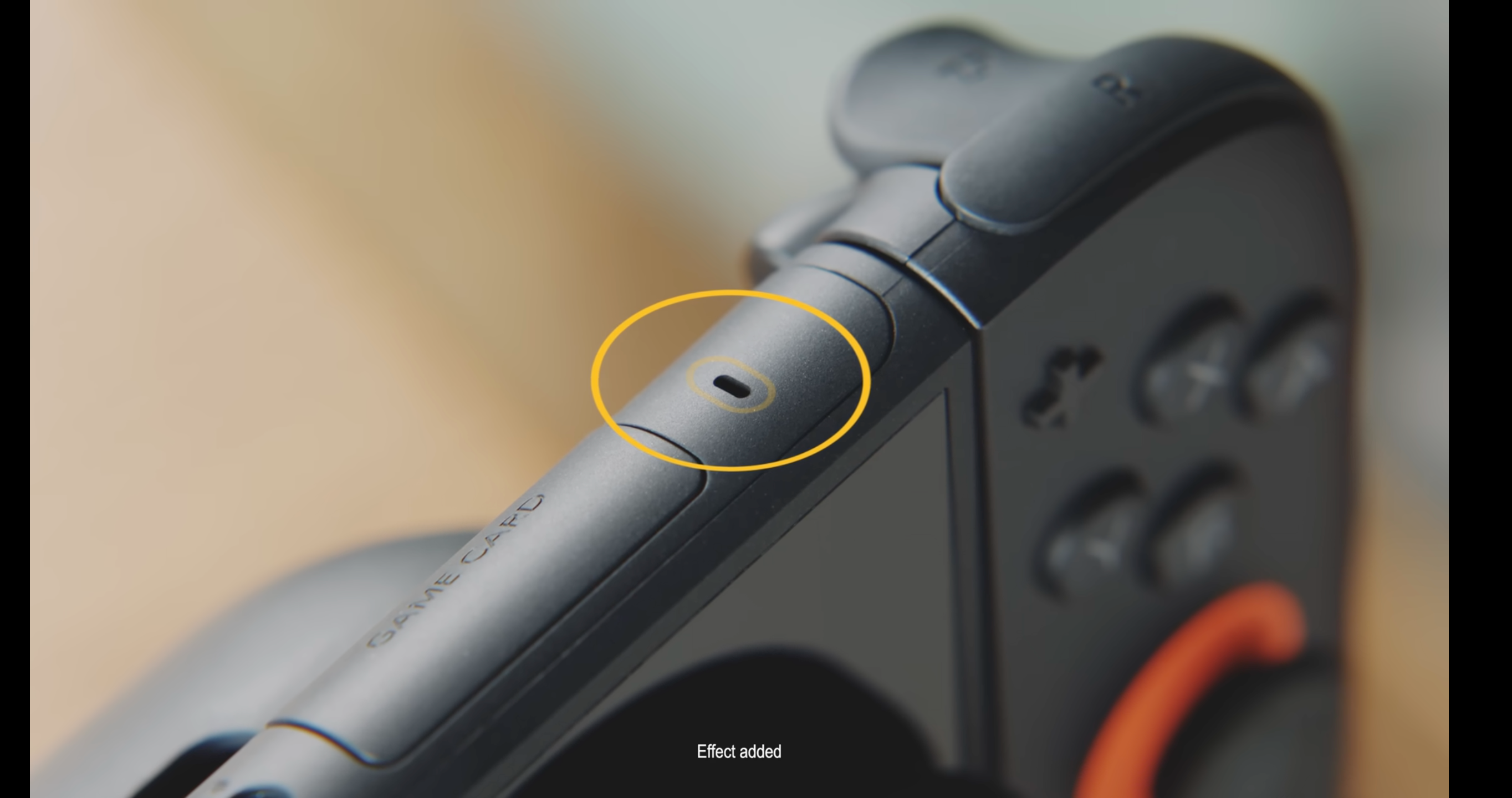 Close-up of the microphone on the Nintendo Switch 2