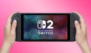 A Nintendo Switch 2 held in someone's hands