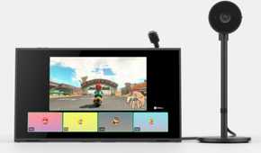 Nintendo Switch 2 system showcasing gamechat with camera