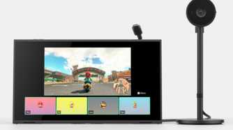 Nintendo Switch 2 system showcasing gamechat with camera