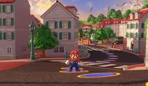 Mario Party Jamboree Nintendo Switch 2 upgrade Mario standing on street