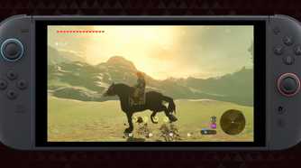 Nintendo Switch 2 playing Legend of Zelda Breath of the Wild