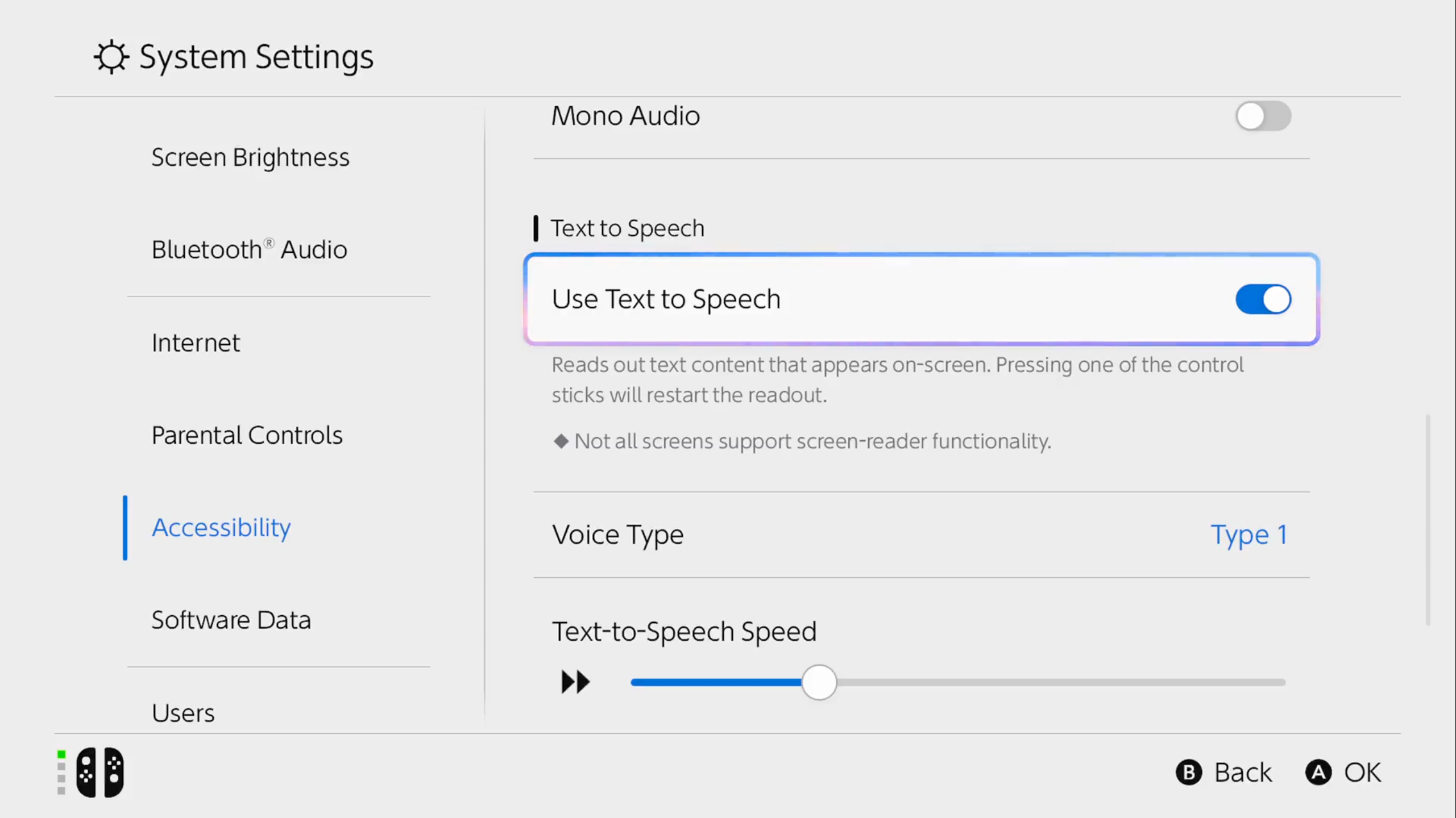 Nintendo Switch 2 settings