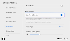 Nintendo Switch 2 settings