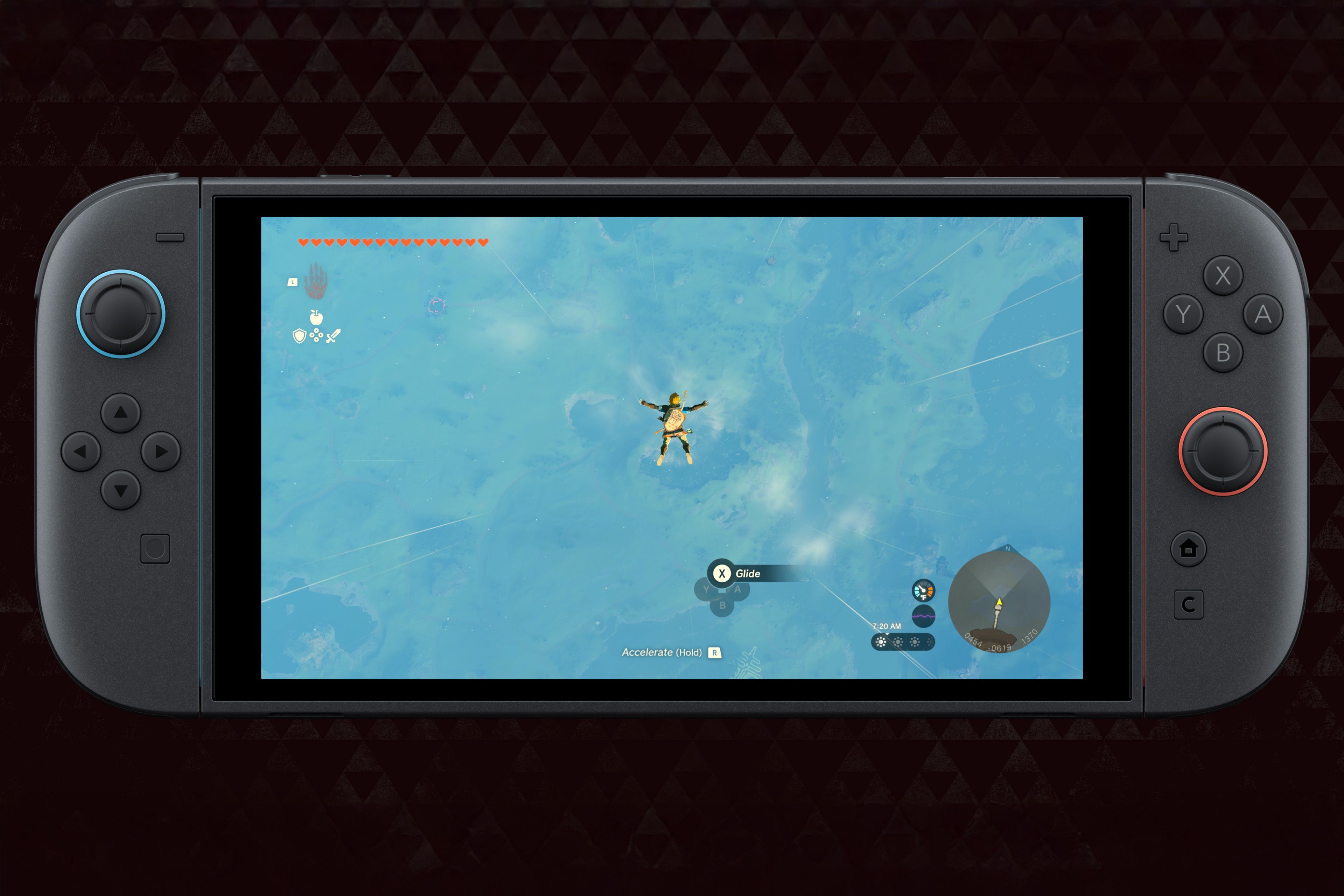 A Nintendo Switch 2 running The Legend of Zelda tears of the Kingdom