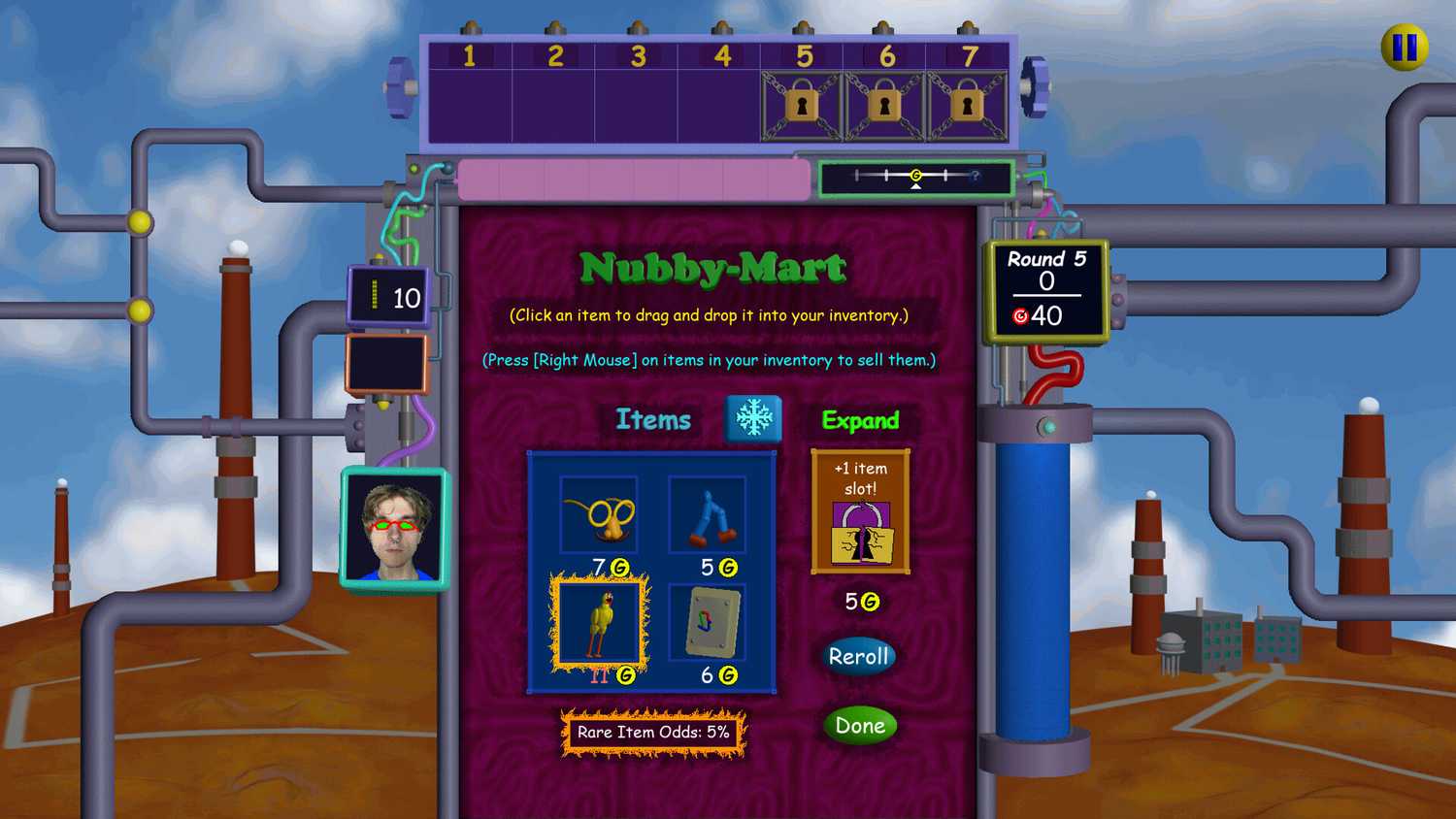 Nubby's Number Factory Nubby Market shop screen