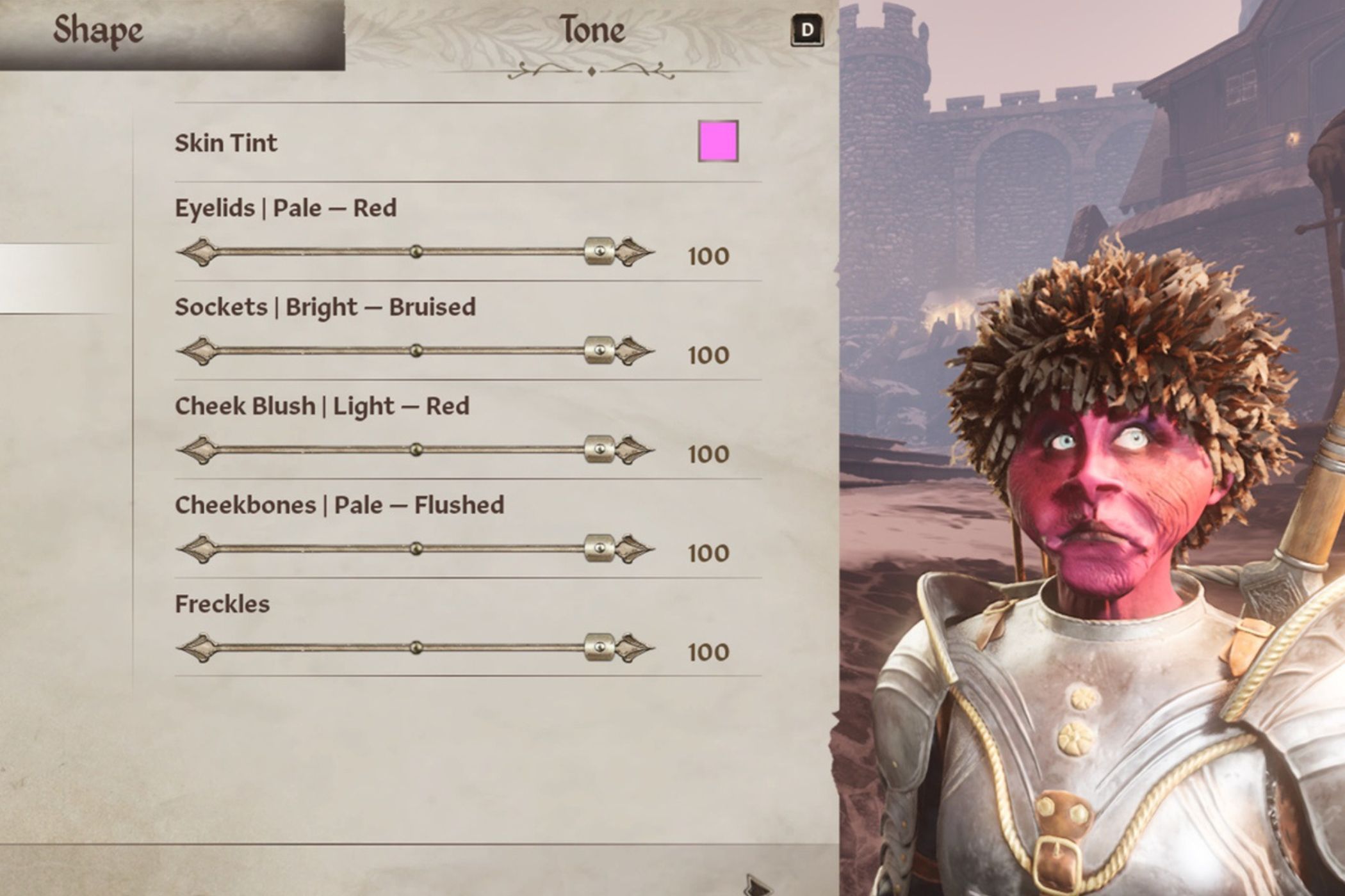 Oblivion Remastered Breton with red face