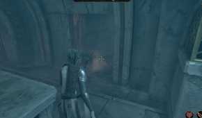 Oblivion Remastered player running through dungeon with bow
