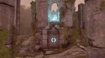 Oblivion Remastered player standing outside dungeon entrance