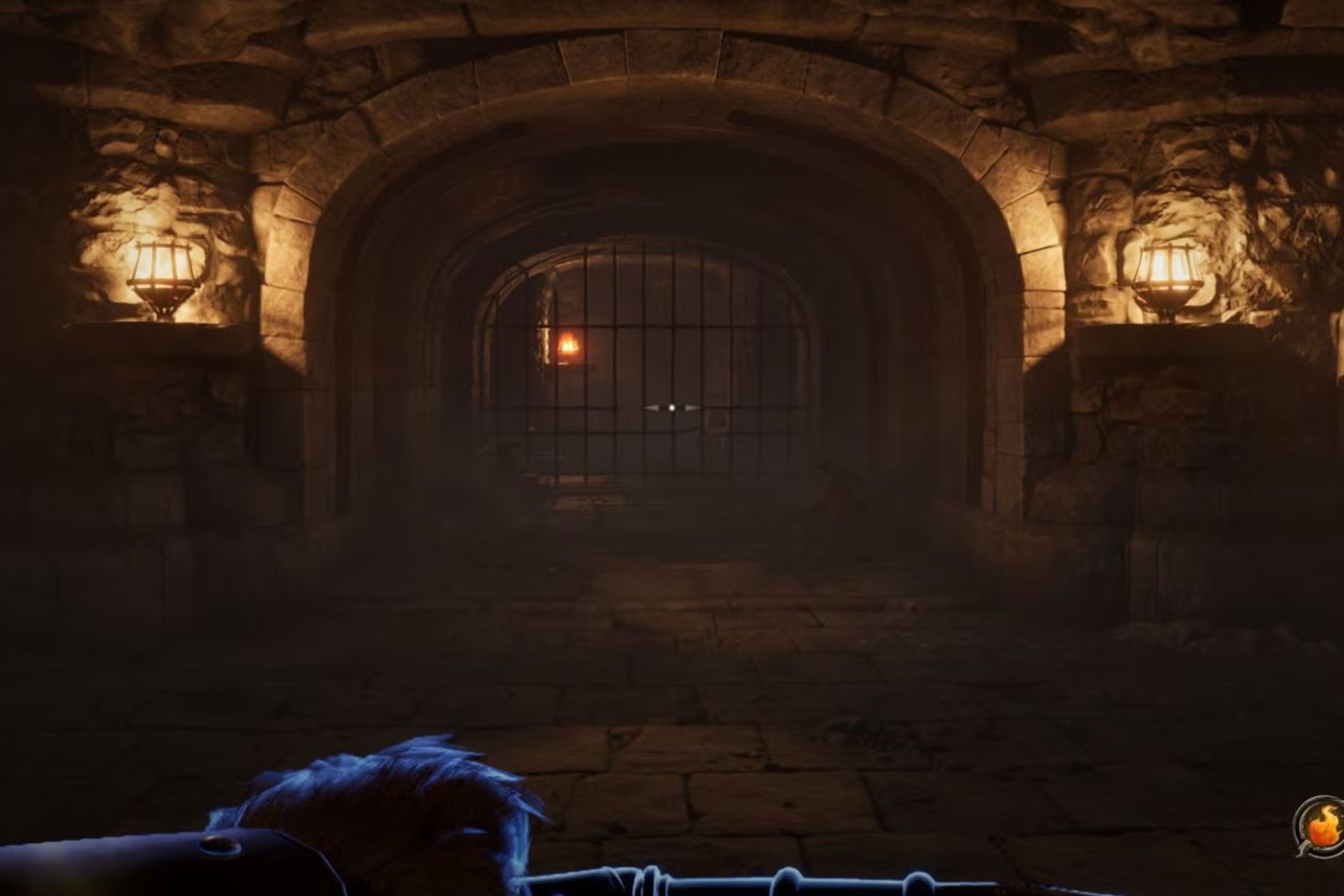 Oblivion Remastered player sneaking in dungeon
