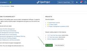 screenshot of openproject project management software