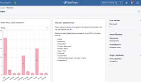 screenshot of openproject project management software