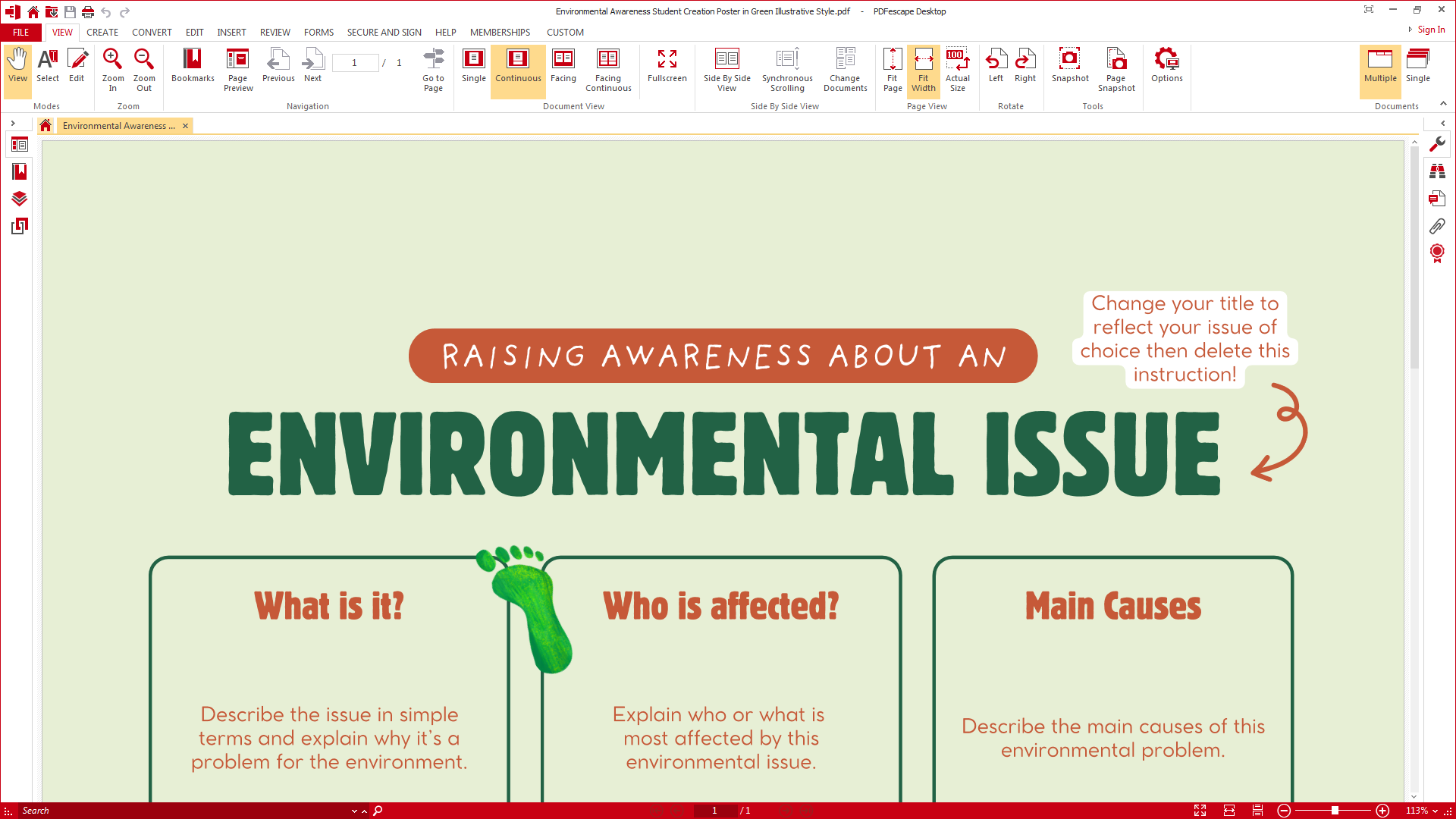 PDFescape desktop app homepage