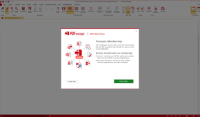 PDFescape desktop app upgrade prompt