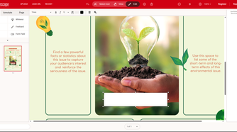 PDFescape online adding text box