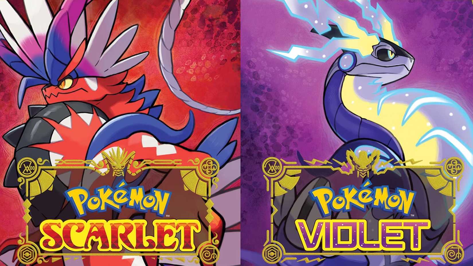 The cover art for Pokemon Scarlet and Violet.