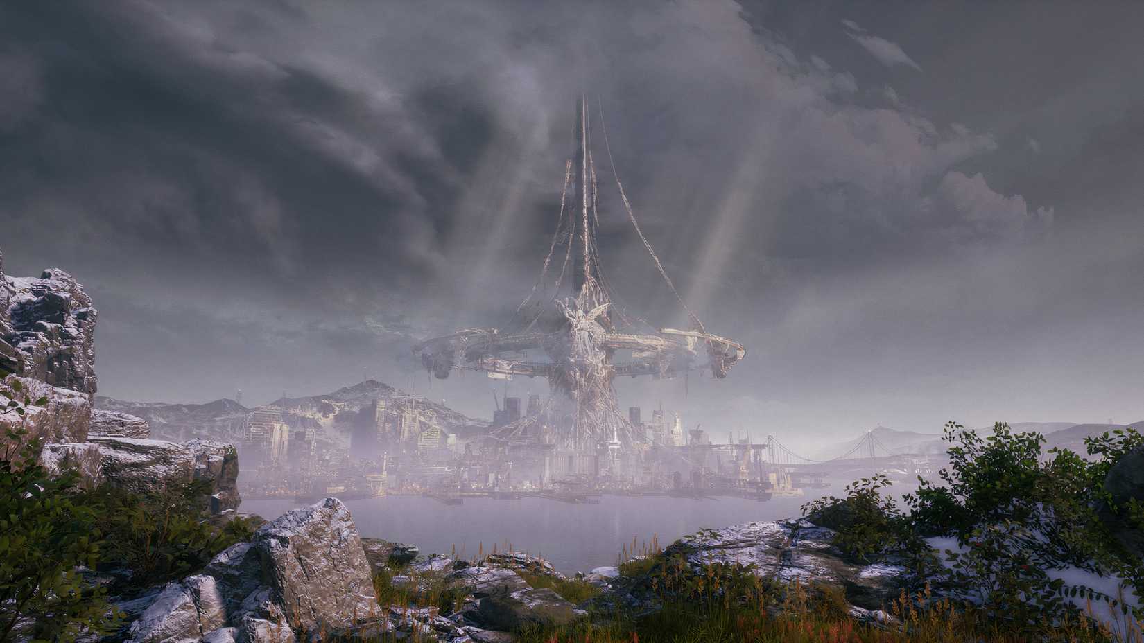 A Wide Shot Of Stellar Blade's Environment