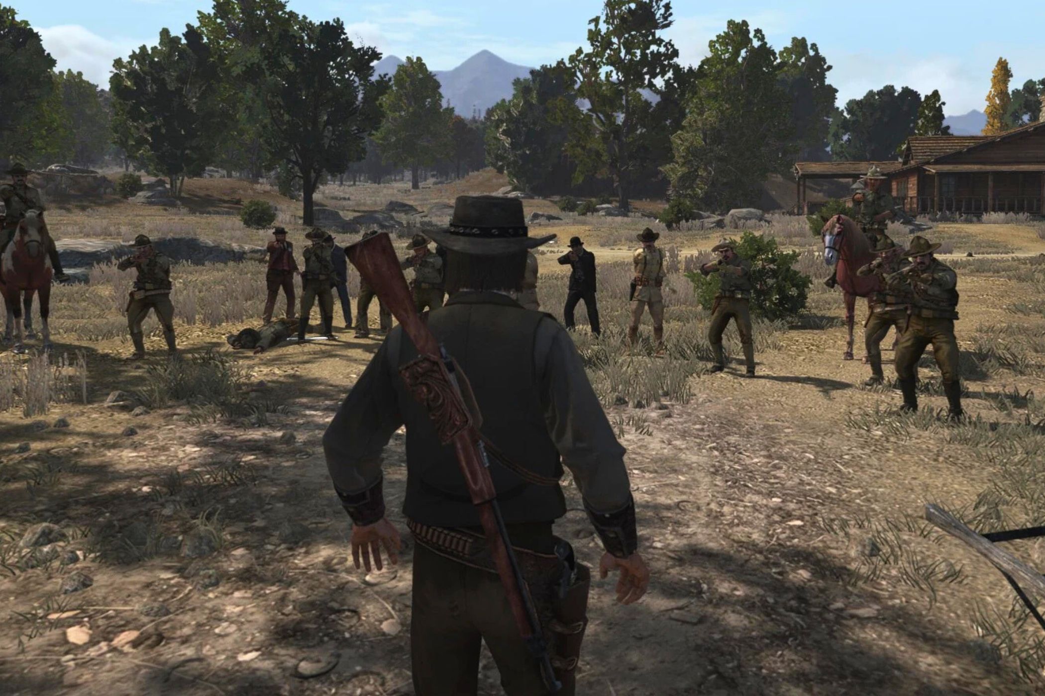 Joh Marston meets his end in Red Dead Redemption