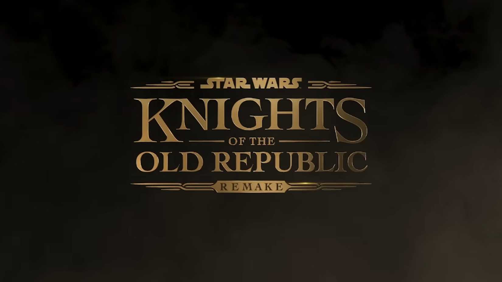 A screenshot of the teaser trailer for Star Wars Knights of the Old Republic Remake.