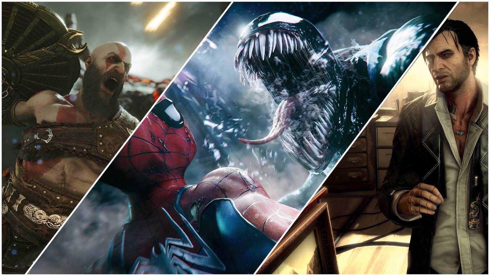 God of War, Spider-Man and Venom