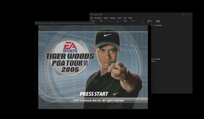 dolphin_emulator running Tiger Woods PGA Tour 2005