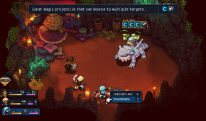 sea of stars boss fight in a cave