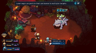 sea of stars boss fight in a cave