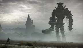 Wander and a Colossus in Shadow of the Colossus