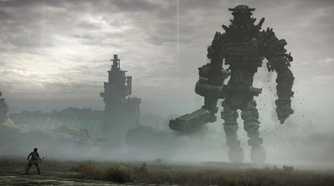 Wander and a Colossus in Shadow of the Colossus