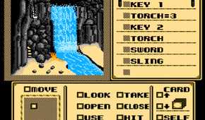 Searching the room with the waterfall Shadowgate NES