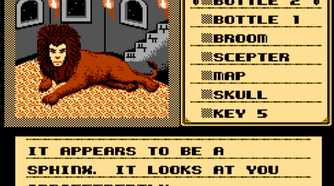 Solving the Sphinx's puzzle in Shadowgate NES